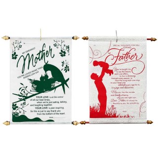 Wedding Anniversary Gift for Parents - Scroll Card for Father & Mother