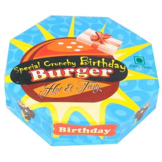 Burger Theme Birthday Greeting Card - Special Birthday Gift