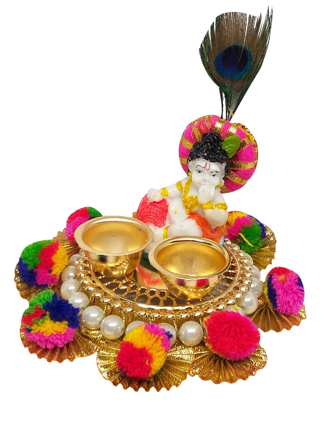 Beautiful Laddu Gopal with Bhog Plate | Get up to 60 % off