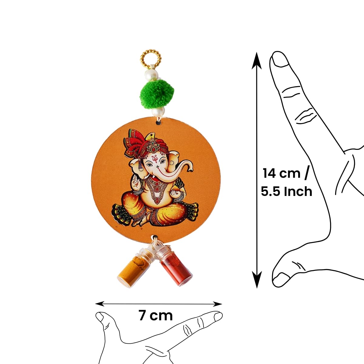 Decorative Ganesh Ji Pasupu Kumkuma for Pooja Return Gifts (Pack of 11) Decorative Ganesh Ji Pasupu Kumkuma for Pooja Return Gifts (Pack of 11)