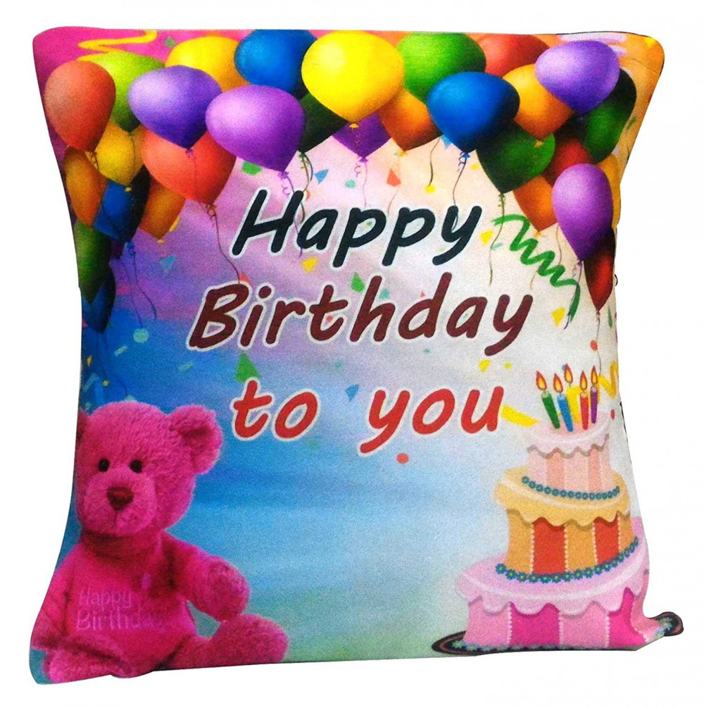 Birthday Gift Printed Cushion (Cushion Filler + Cover)