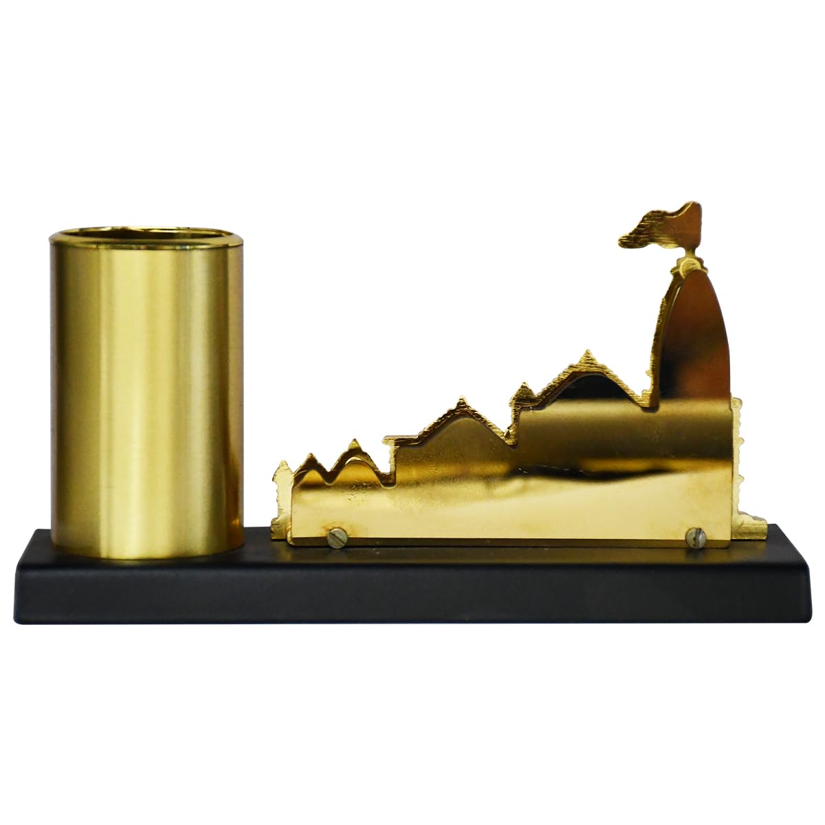 Ram Rakhi for Brother with Gift - Ram Mandir Showpiece with Pen Stand & Chocolate Ram Rakhi for Brother with Gift - Ram Mandir Showpiece with Pen Stand & Chocolate