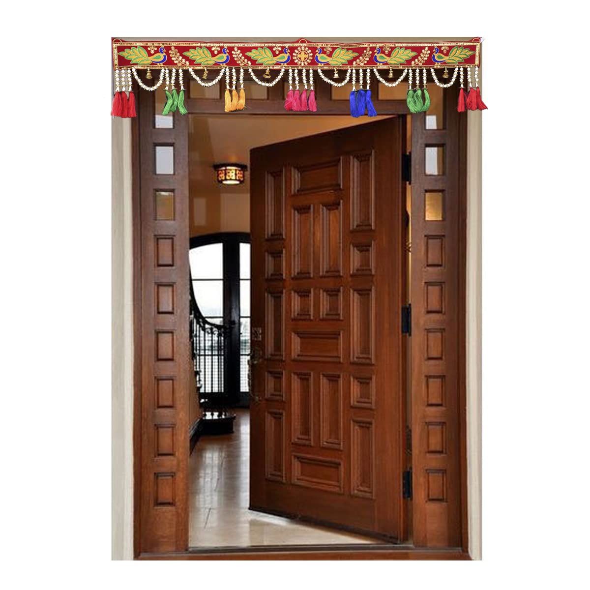 Handmade Peacock Toran for Main Door | Fabric Bandarwal | Up to 60 ...