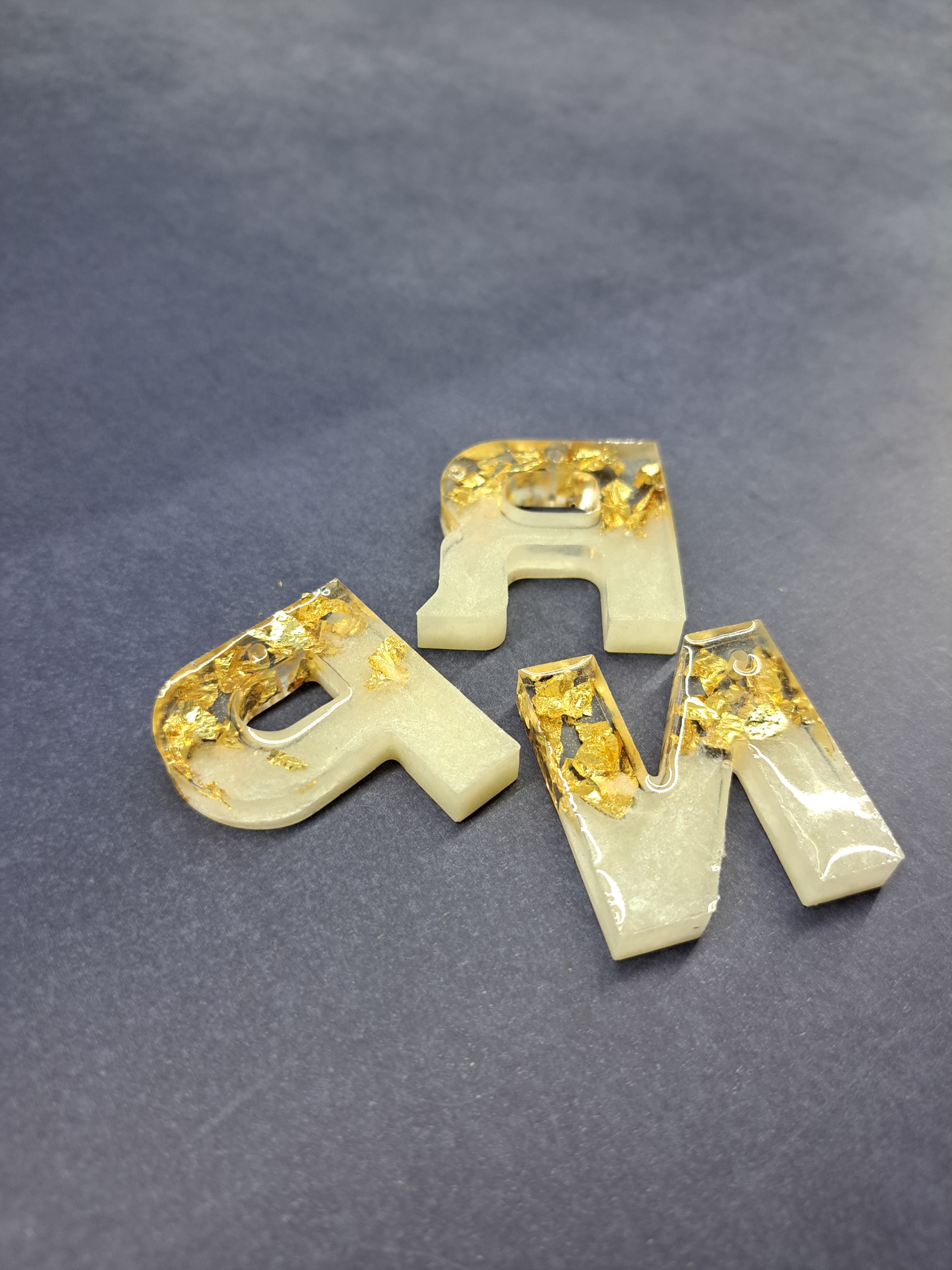 Glitter Resin Letter Keychain Glitter Resin Letter Keychain