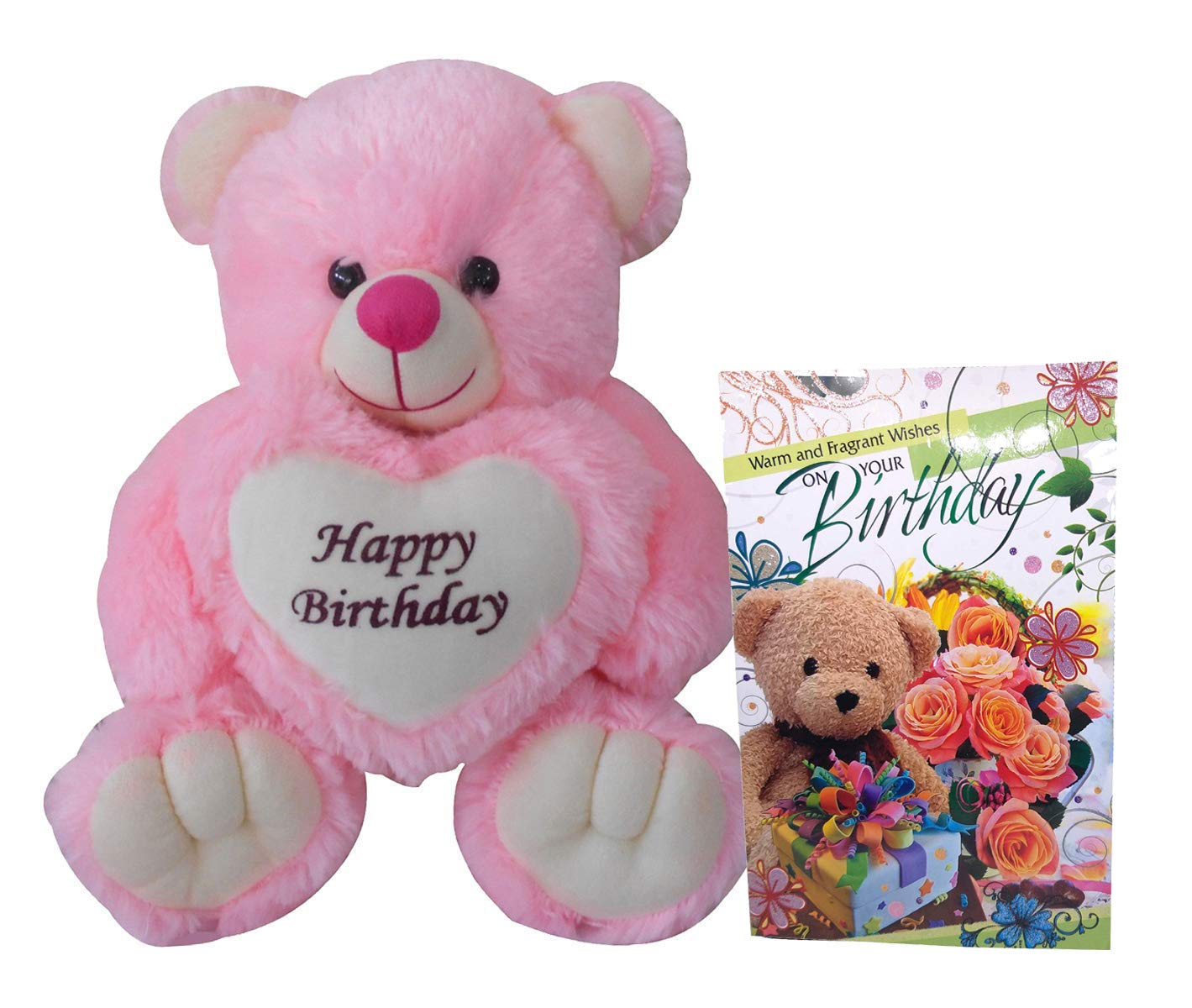 Happy Birthday Teddy Bear & Birthday Greeting Card | Get up to 60% off