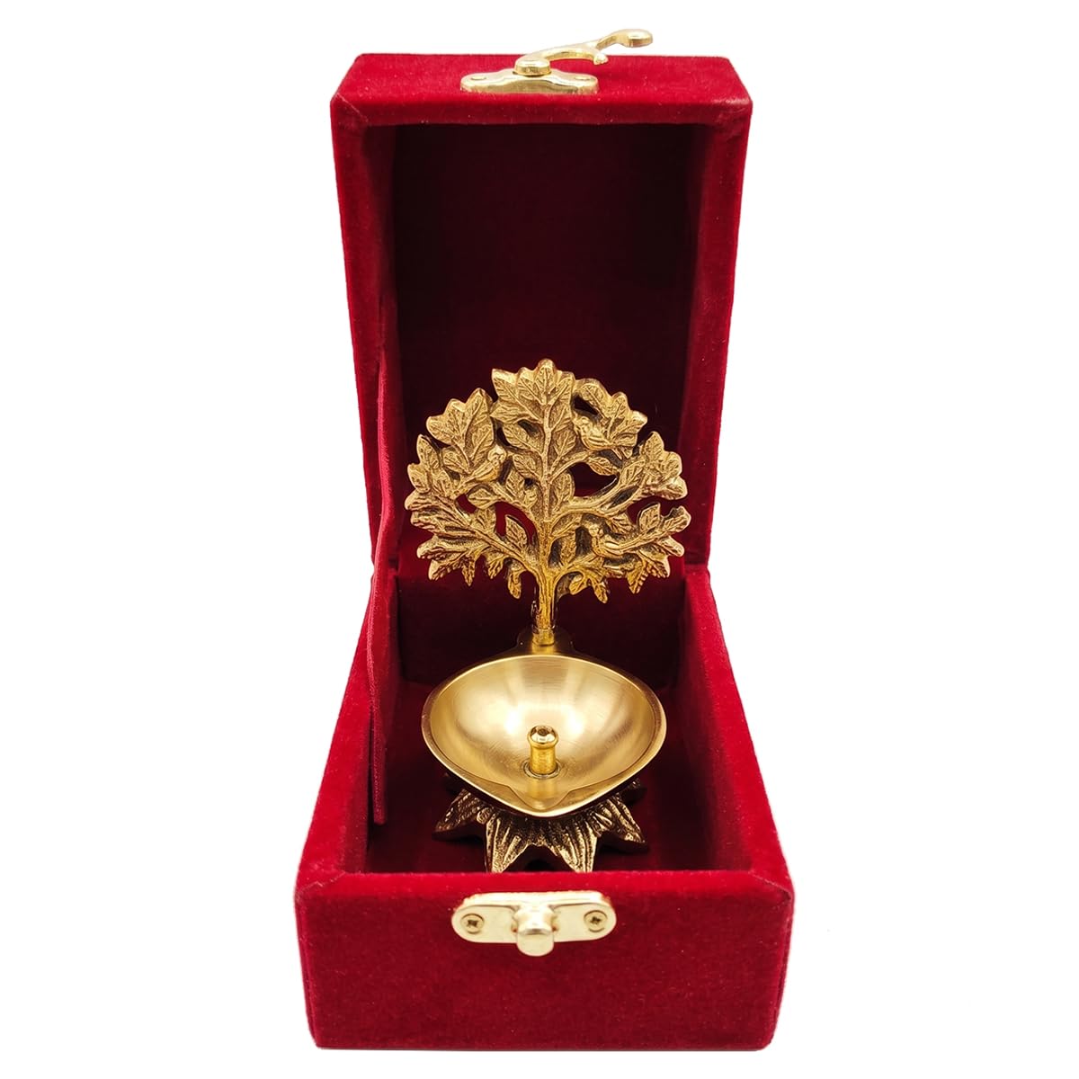 Brass Kalpvriksh Tree Diya with Box for Diwali and House Warming Retun Gifts Brass Kalpvriksh Tree Diya with Box for Diwali and House Warming Retun Gifts