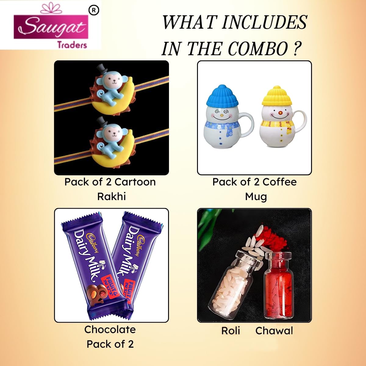 Cartoon Rakhi for Kids with Coffee Mug and Chocolate Set of 2 with Roli Chawal Chopra Set Cartoon Rakhi for Kids with Coffee Mug and Chocolate Set of 2 with Roli Chawal Chopra Set