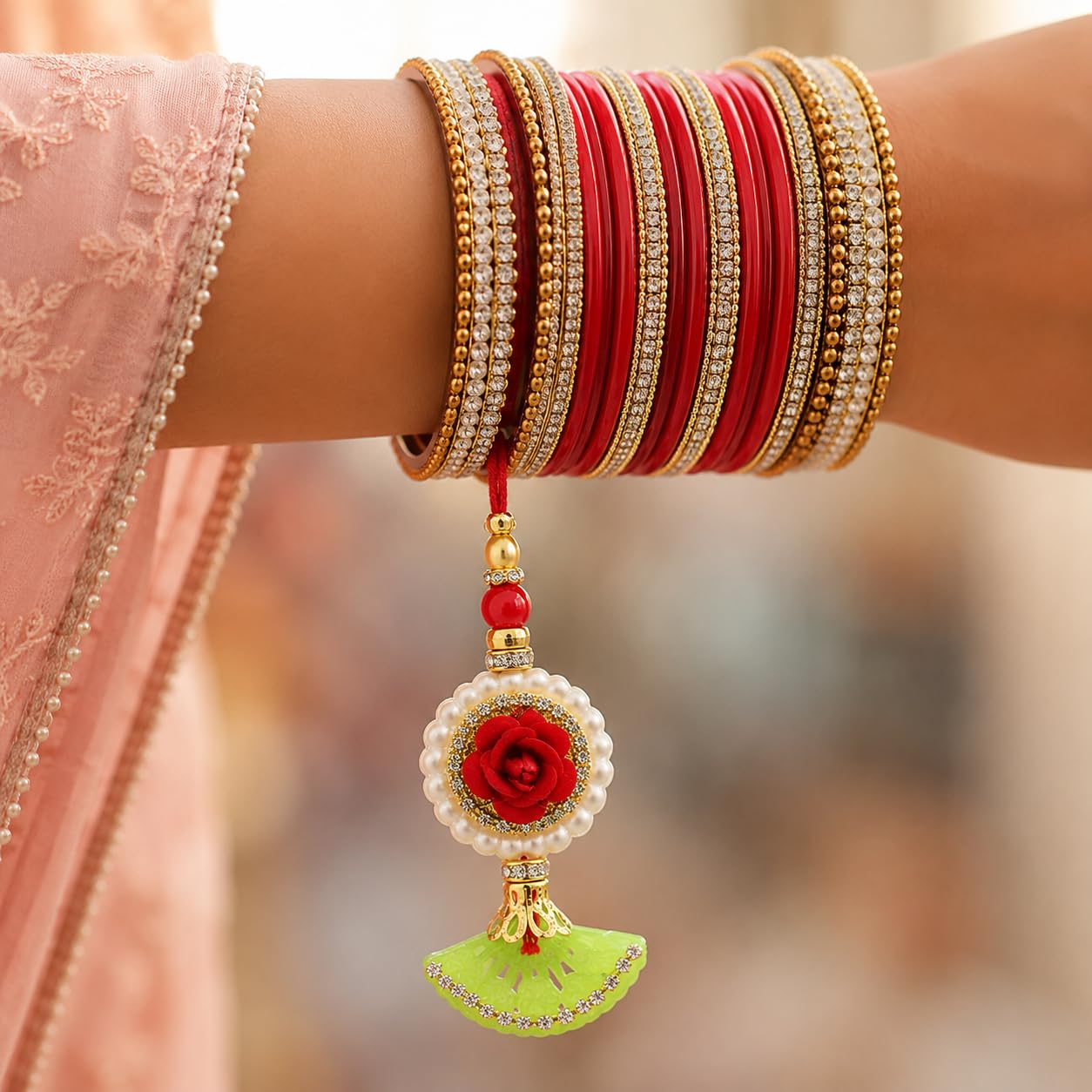 Family Rakhi Set with Chocolate and Greeting Card Family Rakhi Set with Chocolate and Greeting Card