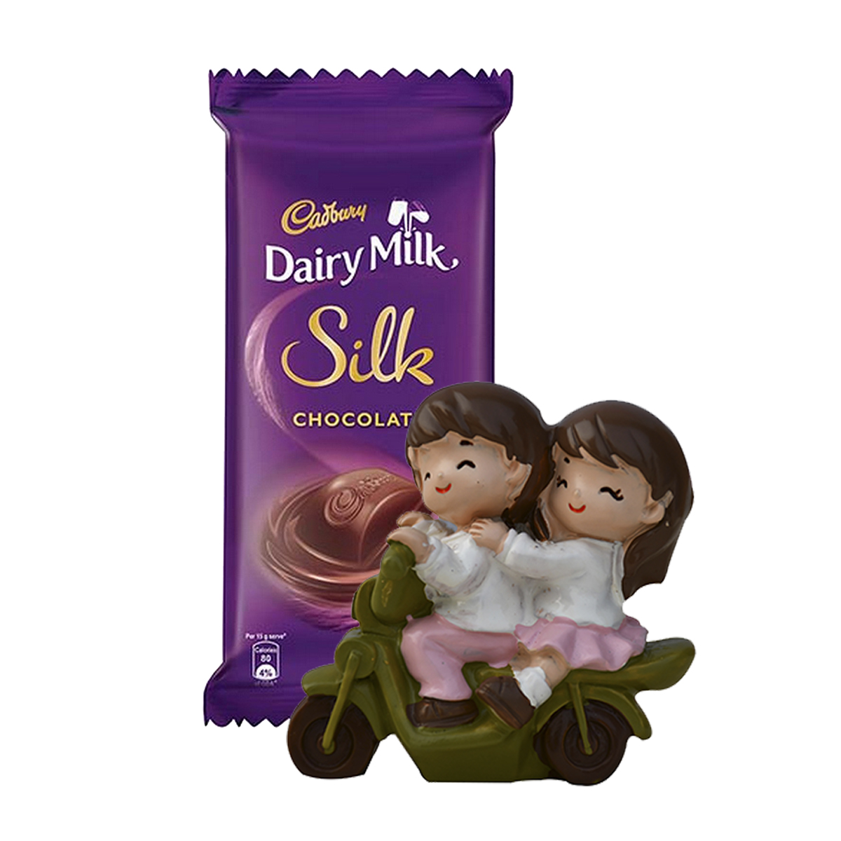 Buy Cute Couple Showpiece With Dairy Milk Chocolate | Up to 50% off