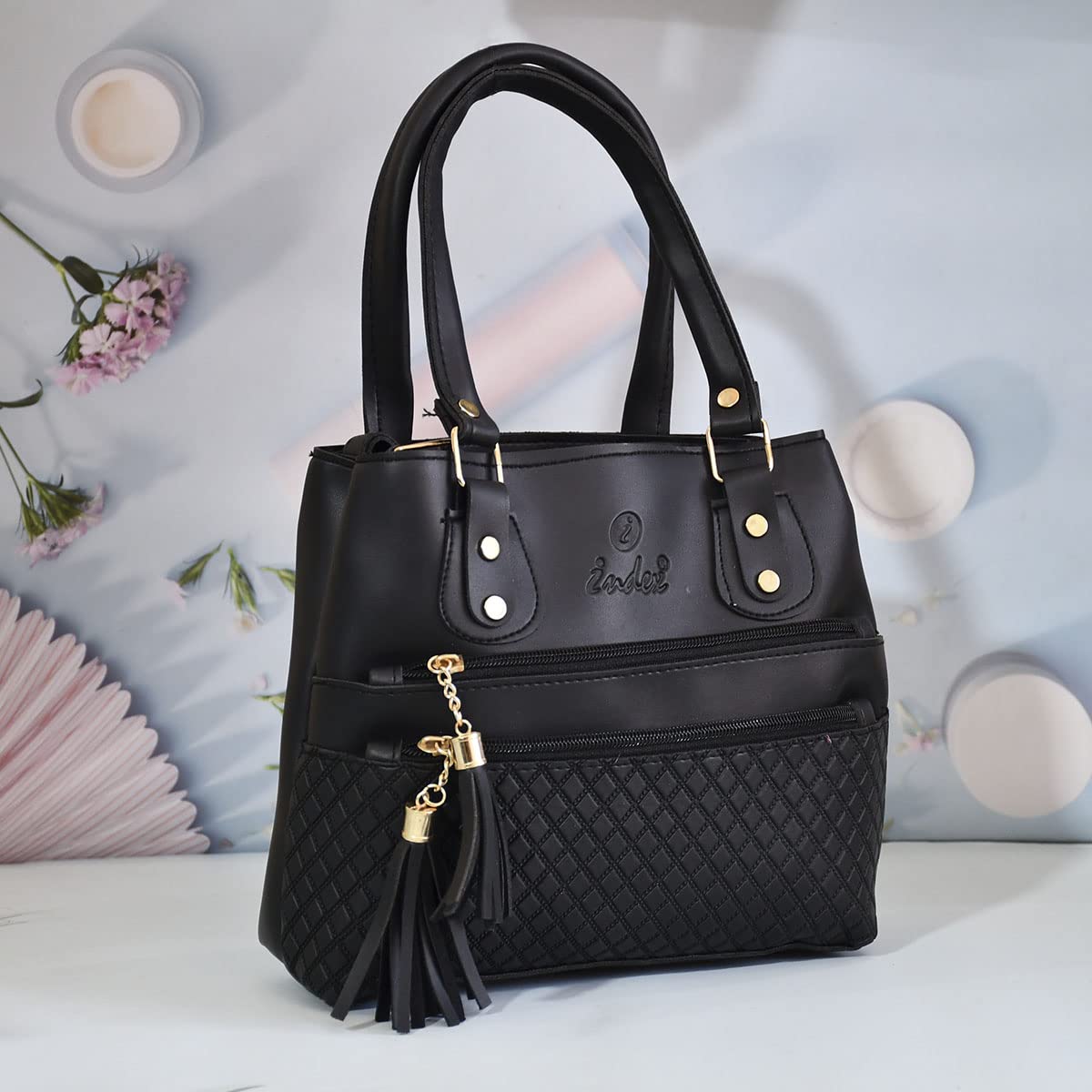 Elegant Solid Color Handbag Stylish Pu Leather Crossbody Bag - Temu