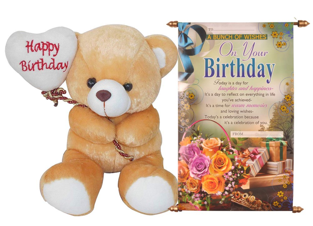 Happy Birthday With Teddy Bear