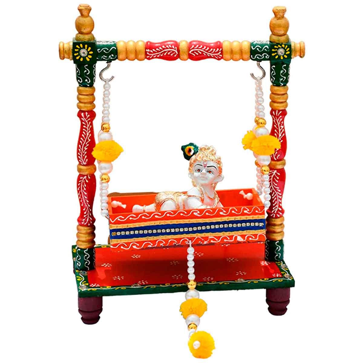 Bal Gopal Idol with Jhula | Decorative Handmade Items | Get up to ...