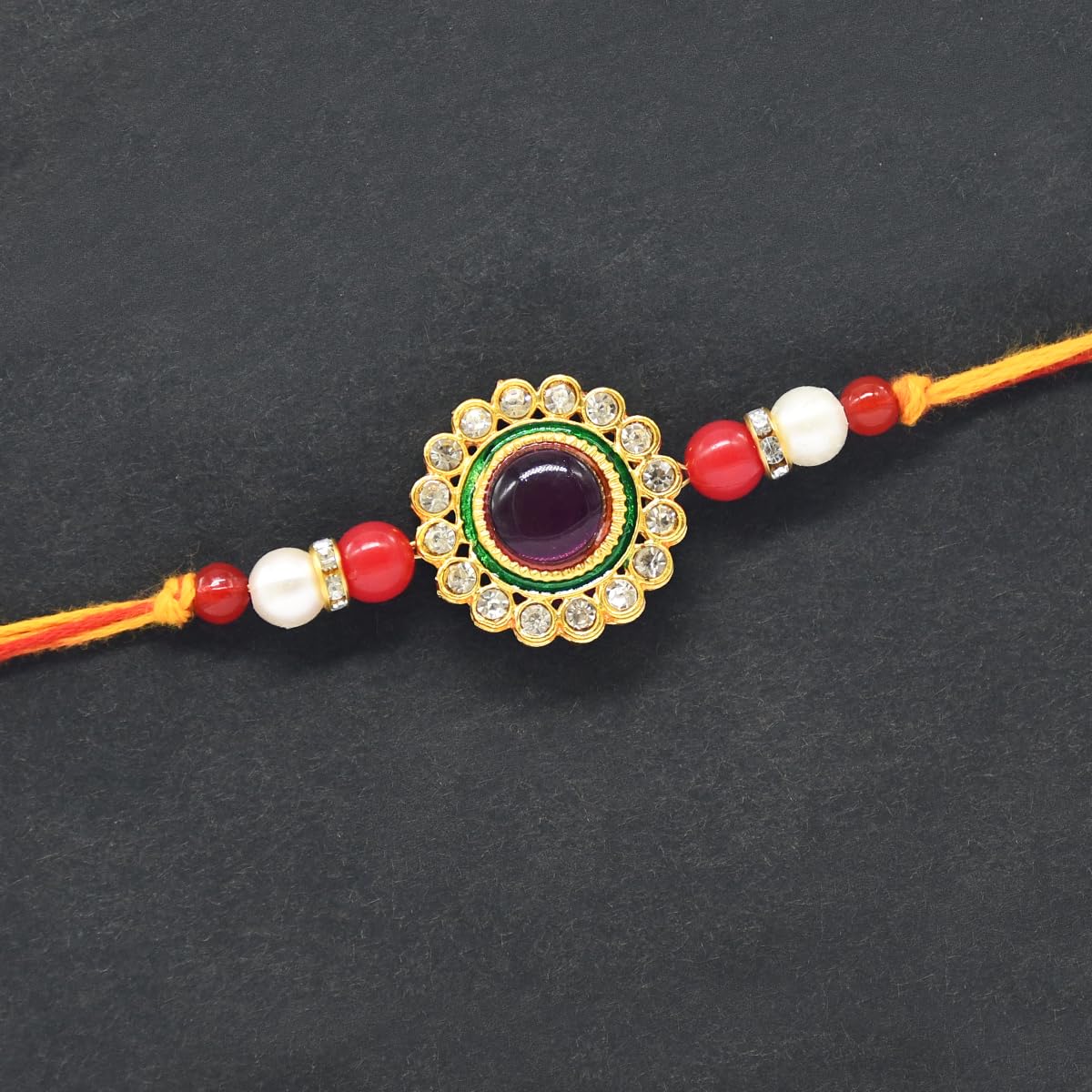 Rakhi for Bhaiya Bhabhi and Kid with Chocolate and Pooja Thali Rakhi for Bhaiya Bhabhi and Kid with Chocolate and Pooja Thali