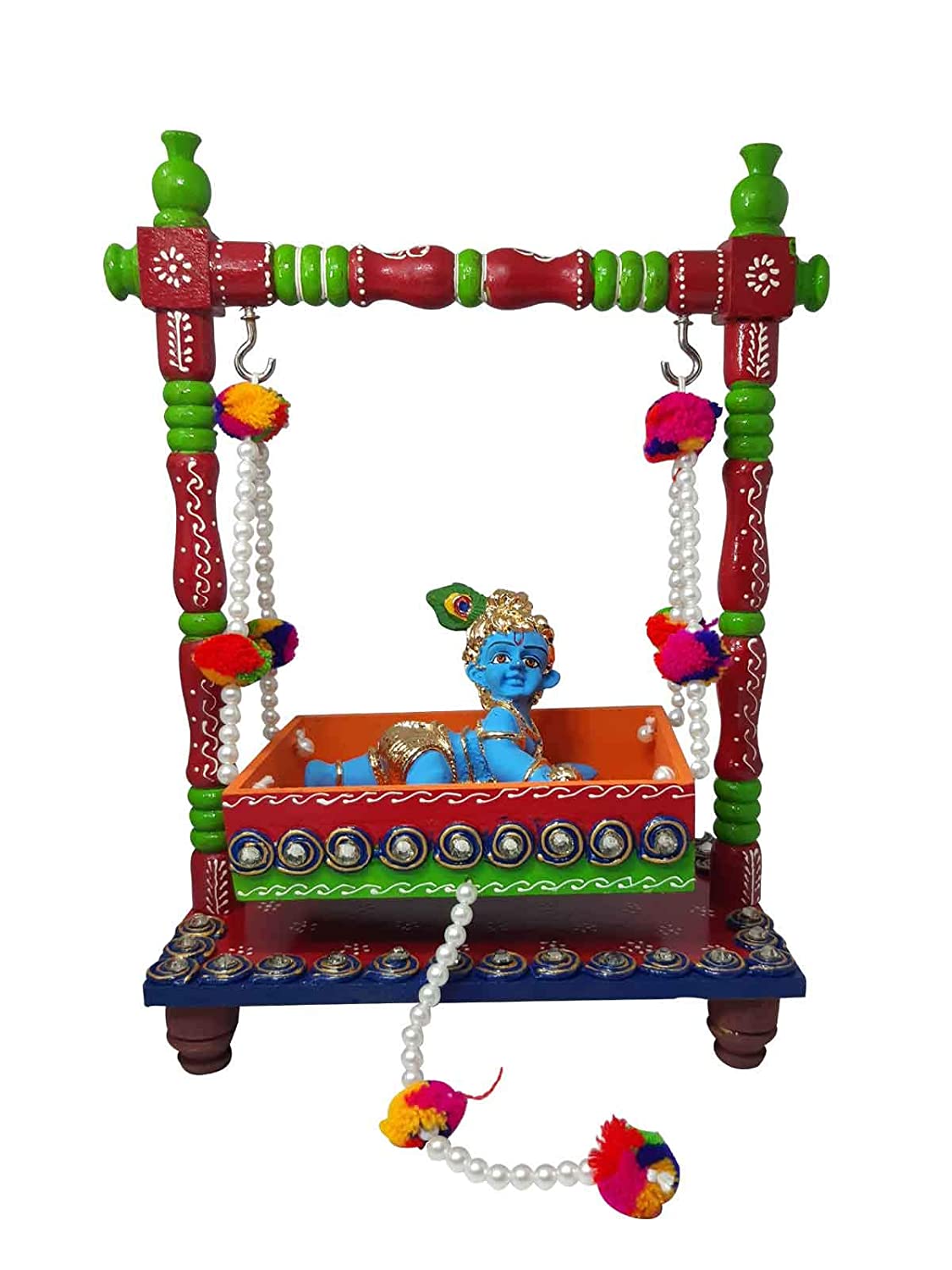 Decoration Jhula with Baby Laddu Gopal - Janmashtami Gifts ...