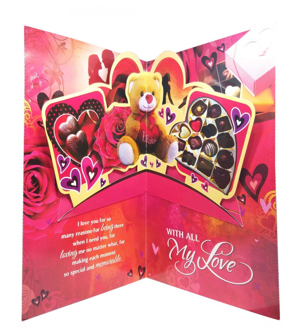 Valentine Day Love Gift for Girlfriend or Wife - Greeting Card, Coffee Mug & Love Couple Showpiece Valentine Day Love Gift for Girlfriend or Wife - Greeting Card, Coffee Mug & Love Couple Showpiece