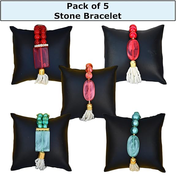 Return Gifts for Girls and Women - Stone Bracelets (Pack of 5) Return Gifts for Girls and Women - Stone Bracelets (Pack of 5)