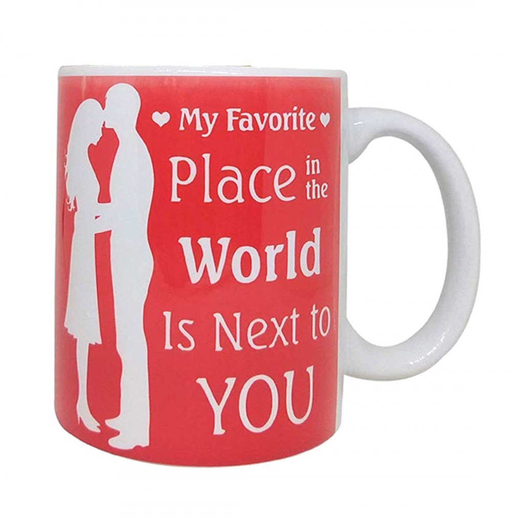 Valentine Day Love Gift for Girlfriend or Wife - Greeting Card, Coffee Mug & Love Couple Showpiece Valentine Day Love Gift for Girlfriend or Wife - Greeting Card, Coffee Mug & Love Couple Showpiece