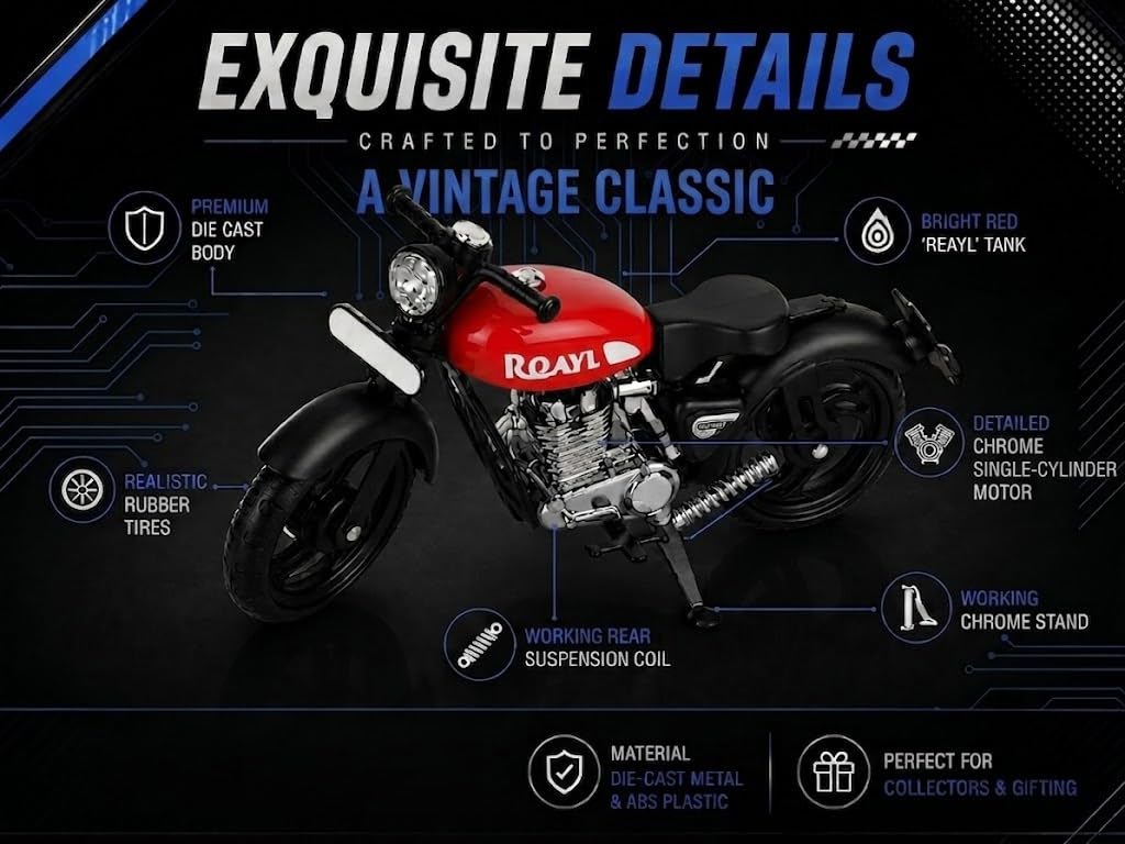 Miniature Bullet Bike Showpiece – for Office , Home And Bike Lovers Miniature Bullet Bike Showpiece – for Office , Home And Bike Lovers