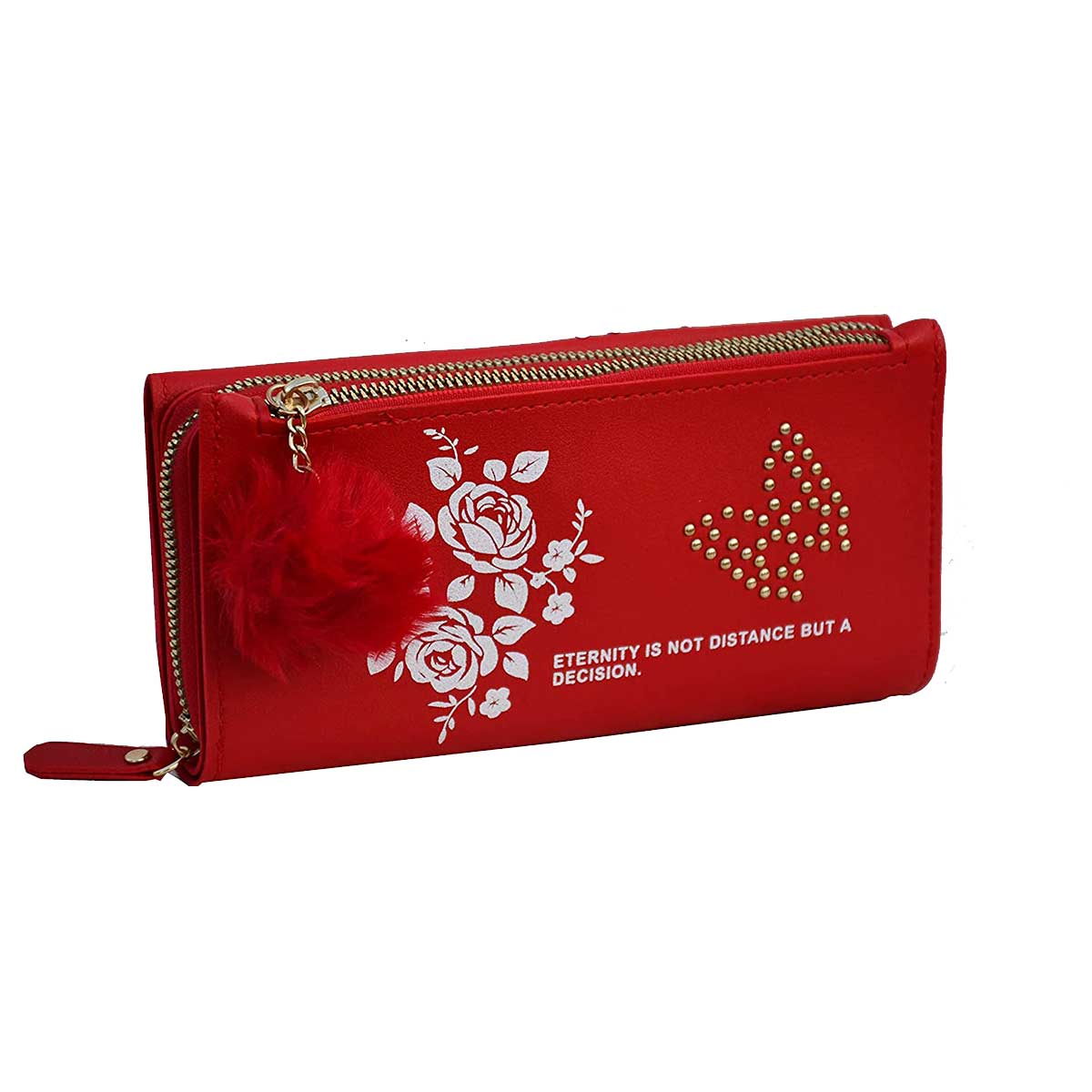 Dolyues Red Lip Kiss Print Coin Purse Wallets for India | Ubuy