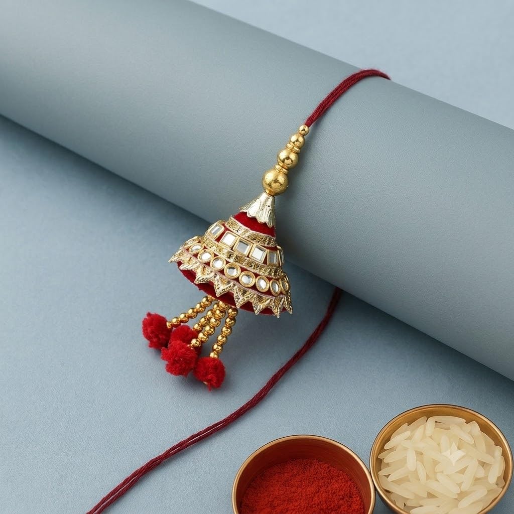 Handmade Lumba Rakhi for Bhabhi Set of 3 Handmade Lumba Rakhi for Bhabhi Set of 3