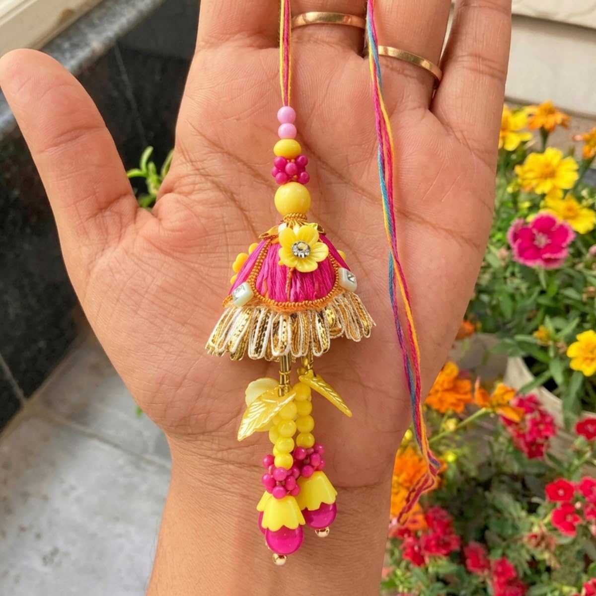 Handmade Lumba Rakhi for Bhabhi Set of 5 Handmade Lumba Rakhi for Bhabhi Set of 5
