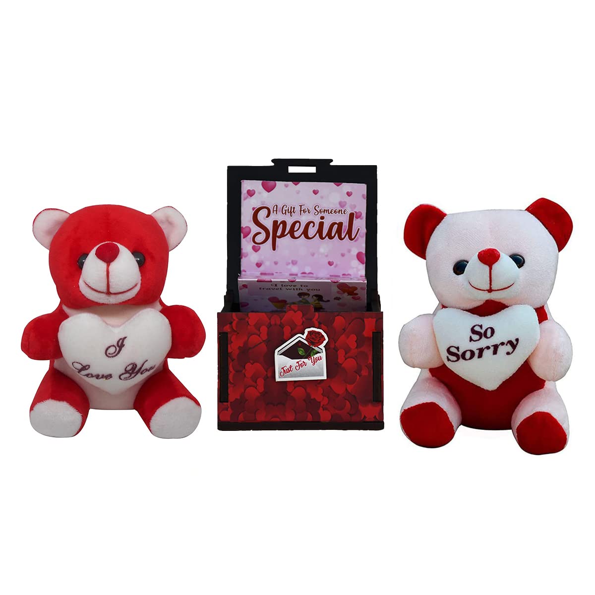 Love and Sorry Teddy with Surprise Message Box | Get up to 60% Off