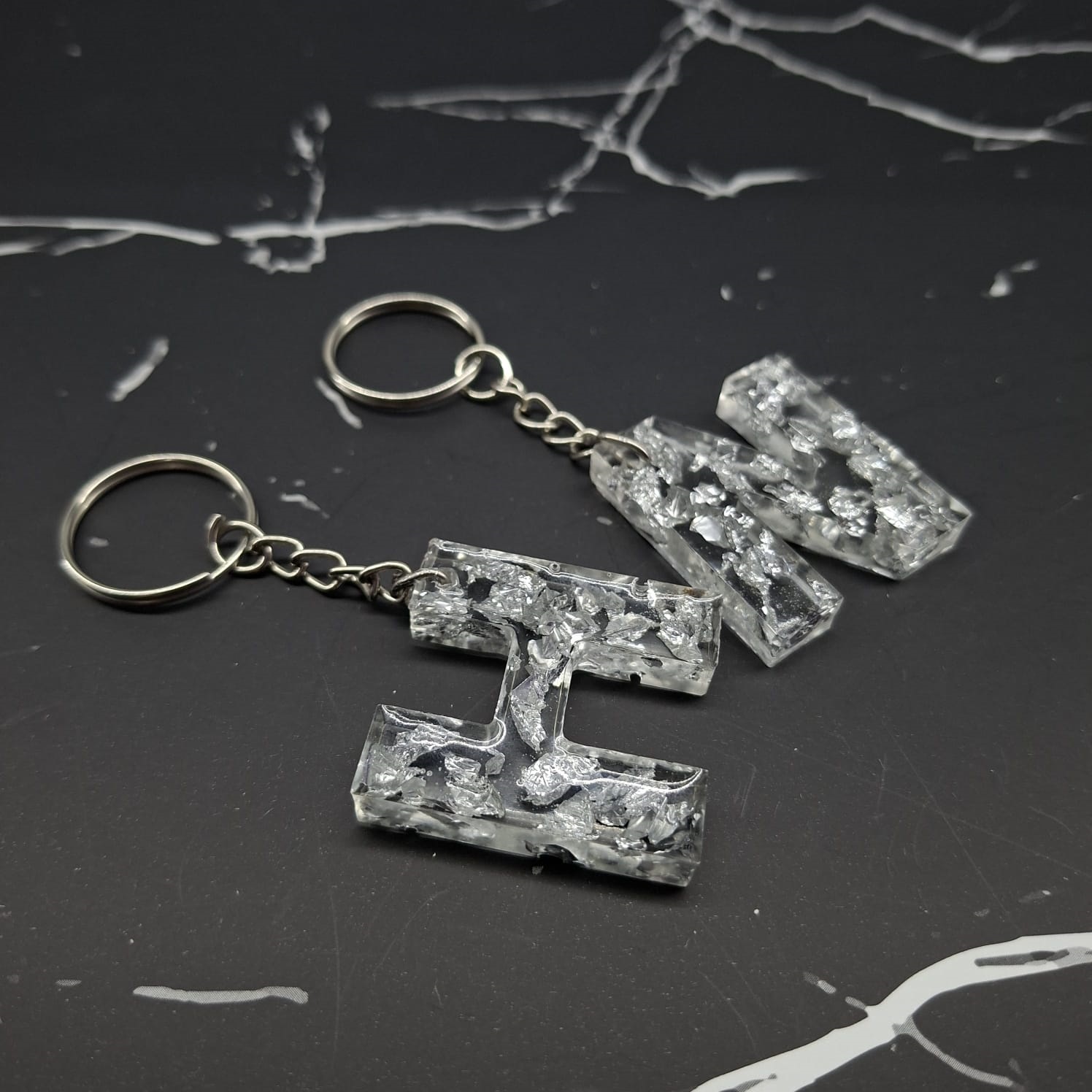 Customised Alphabet Resin Keychain Customised Alphabet Resin Keychain