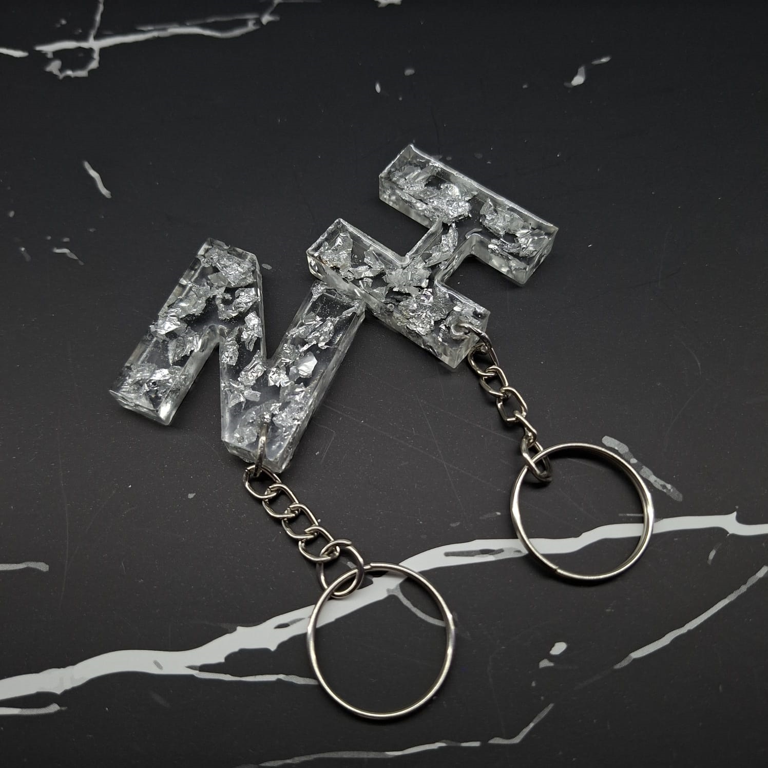 Customised Alphabet Resin Keychain Customised Alphabet Resin Keychain