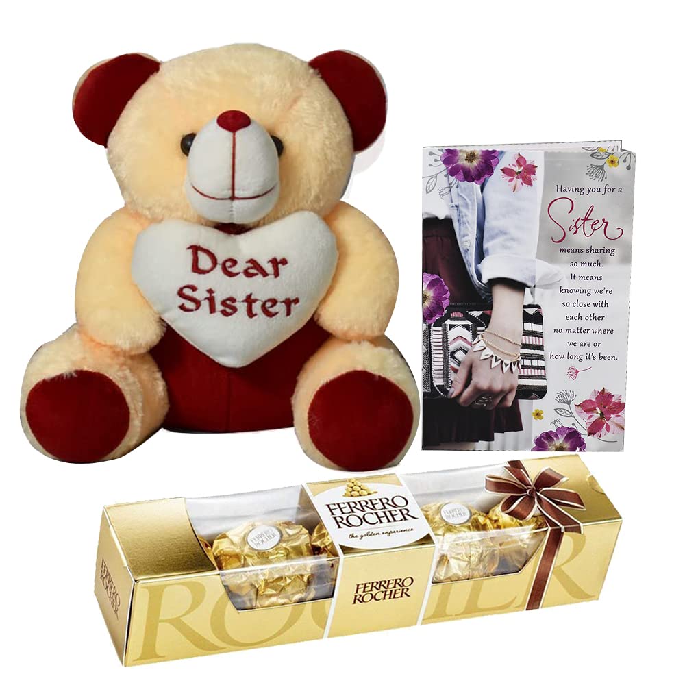 Teddy bear store gift for sister