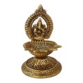 Brass Ganesha Idol with Diya image 1