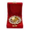 Crystal Flower Diya Set with Gift Box image 1