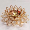 Crystal Lotus Diya Set with Gift Box image 2