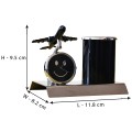 Aeroplane Clock with Pen Stand Showpiece image 2