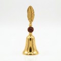 Gold Plated Pooja Bell with Velvet Gift Box image 2