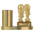 Laxmi Ganesh Idol with Pen Stand Showpiece image 5