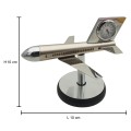 Rotating Aeroplane Table Clock Showpiece image 2