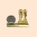 Laxmi Ganesh Idol with Clock Showpiece image 5