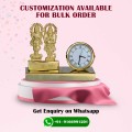 Laxmi Ganesh Idol with Clock Showpiece image 2