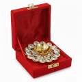 Crystal Flower Diya Set with Gift Box image 6