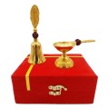 Golden Bell and Diya Set with Gift Box image 6