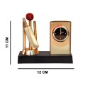 Cricket Clock with Pen Stand Showpiece image 2