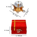 Tortoise Diya with Velvet Gift Box image 3