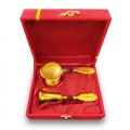 Golden Bell and Diya Set with Gift Box image 1