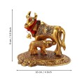 Brass Cow and Calf Statue (2 No.) image 3