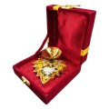 Pichwai Cow Leaf Shape Diya Set with Gift Box image 6