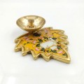 Pichwai Cow Leaf Shape Diya Set with Gift Box image 3