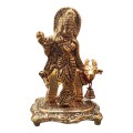 Brass Krishna Idol with Cow image 1