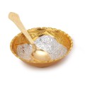 Gold Plated Bowl Spoon Set with Velvet Gift Box image 2