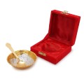 Gold Plated Bowl Spoon Set with Velvet Gift Box image 3