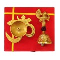 OM Diya and Bell Set with Gift Box image 6